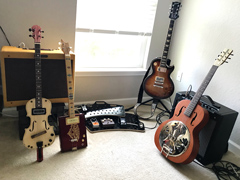 guitars and amplifiers